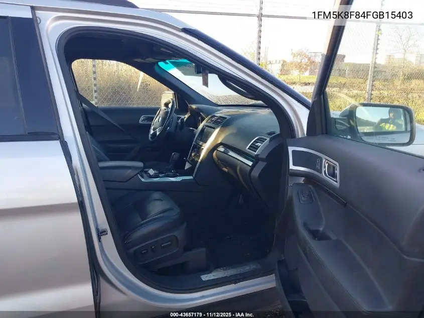 1FM5K8F84FGB15403 2015 Ford Explorer Limited