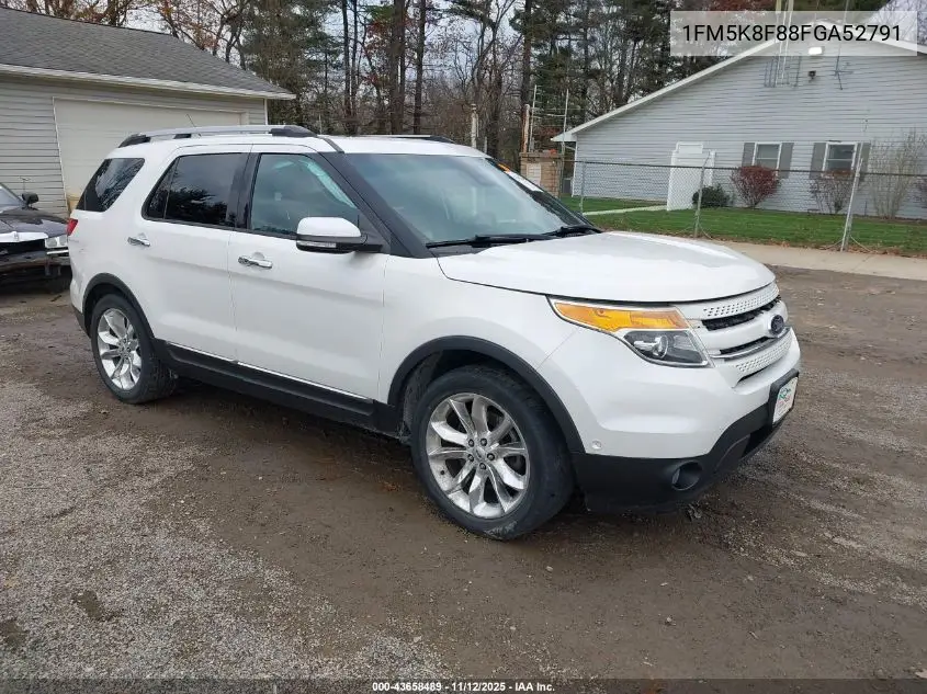 1FM5K8F88FGA52791 2015 Ford Explorer Limited