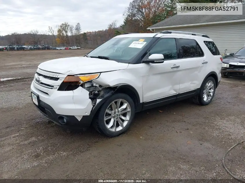 1FM5K8F88FGA52791 2015 Ford Explorer Limited
