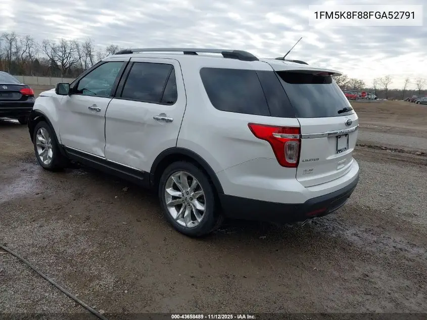 1FM5K8F88FGA52791 2015 Ford Explorer Limited