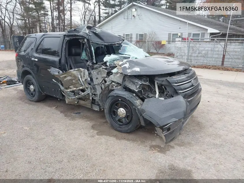 1FM5K8F8XFGA16360 2015 Ford Explorer Limited