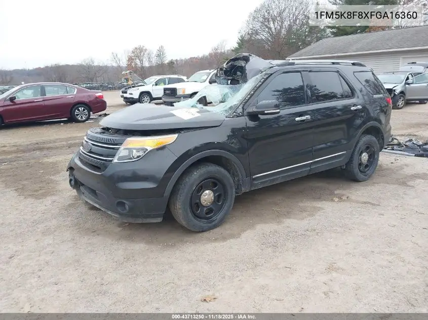 1FM5K8F8XFGA16360 2015 Ford Explorer Limited