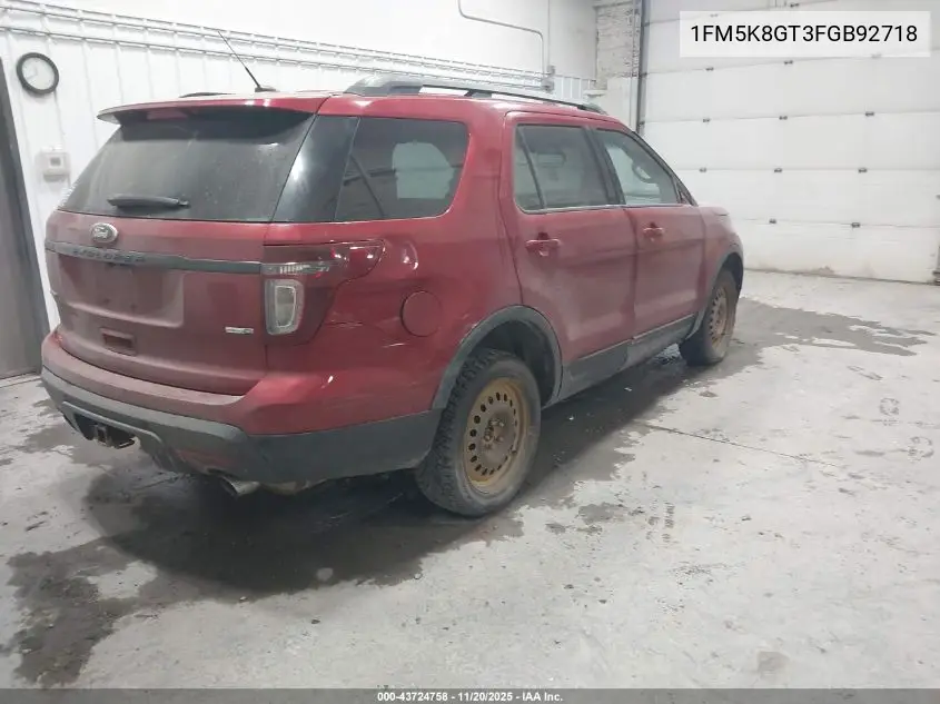 1FM5K8GT3FGB92718 2015 Ford Explorer Sport