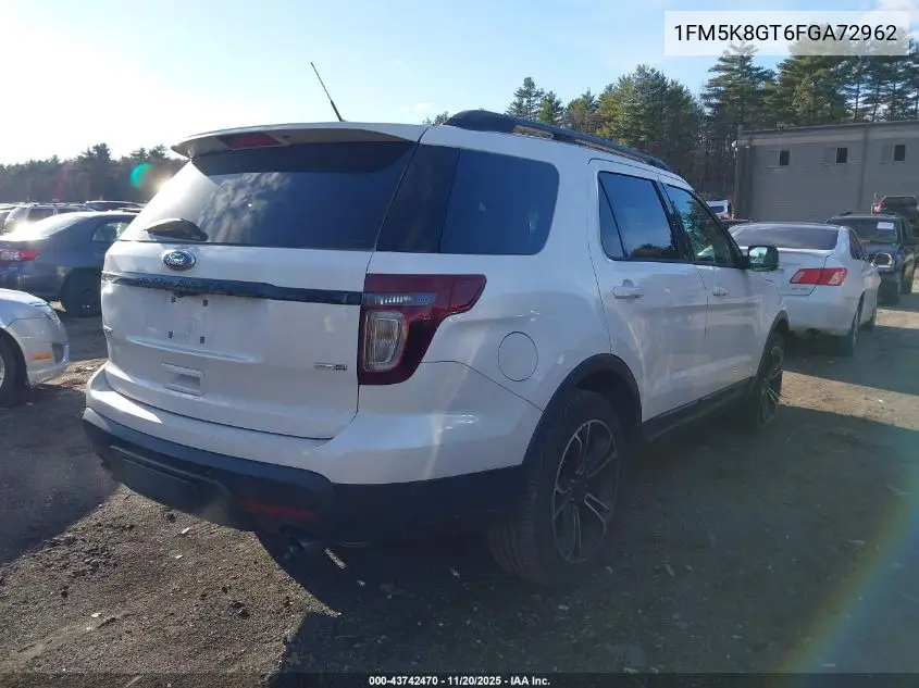 1FM5K8GT6FGA72962 2015 Ford Explorer Sport