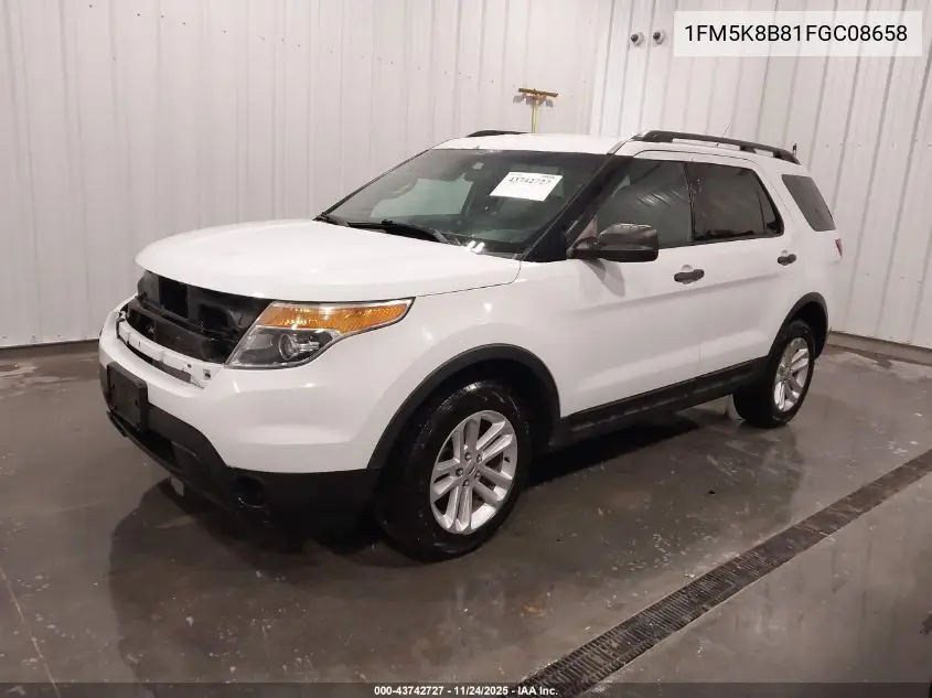 1FM5K8B81FGC08658 2015 Ford Explorer