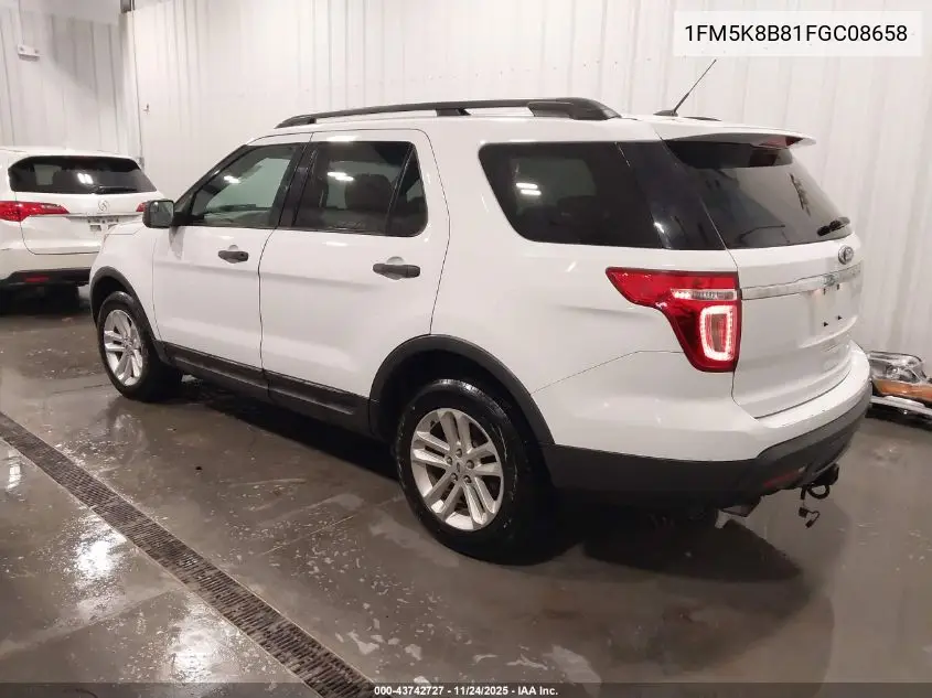 1FM5K8B81FGC08658 2015 Ford Explorer