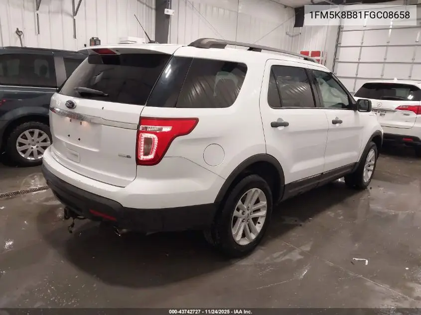 1FM5K8B81FGC08658 2015 Ford Explorer