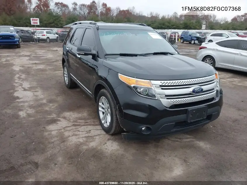 1FM5K8D82FGC07368 2015 Ford Explorer Xlt