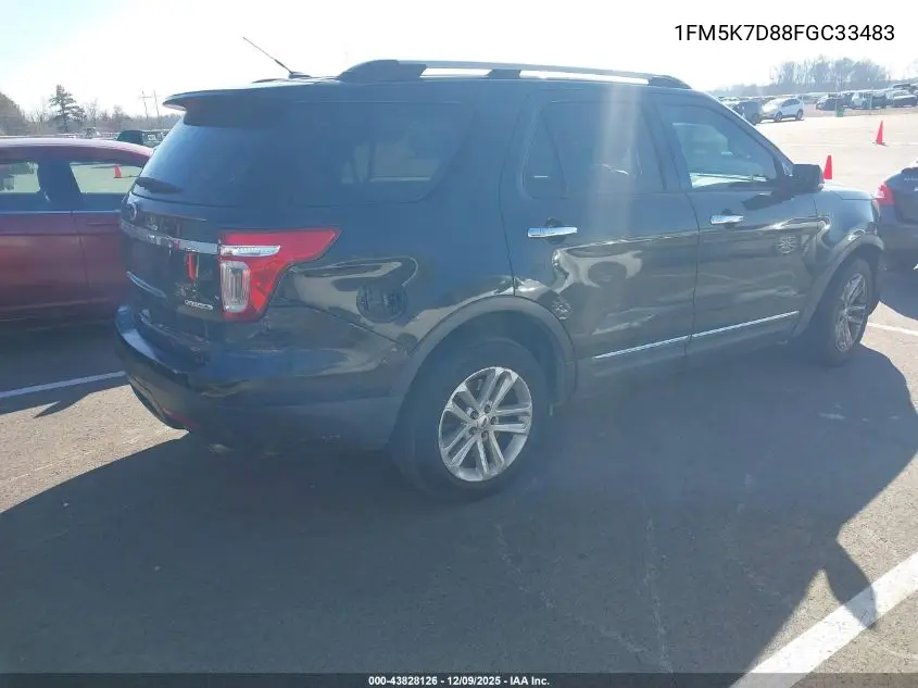 1FM5K7D88FGC33483 2015 Ford Explorer Xlt