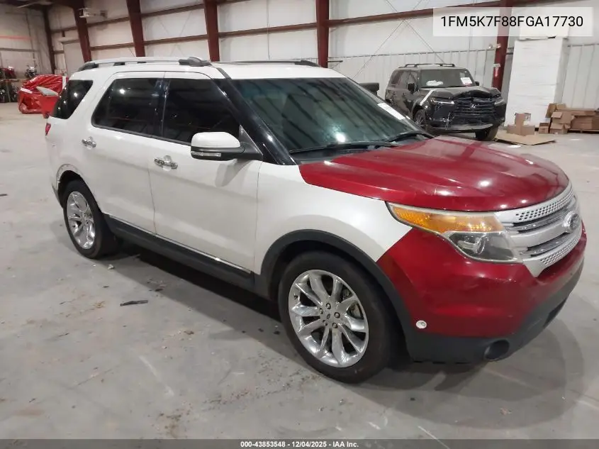 1FM5K7F88FGA17730 2015 Ford Explorer Limited