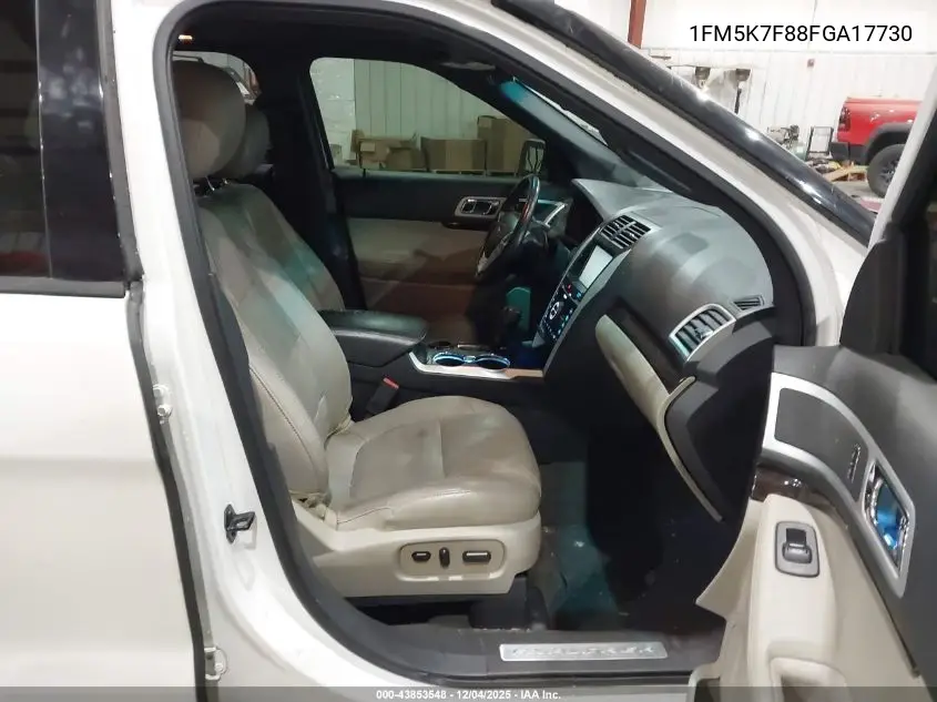 1FM5K7F88FGA17730 2015 Ford Explorer Limited