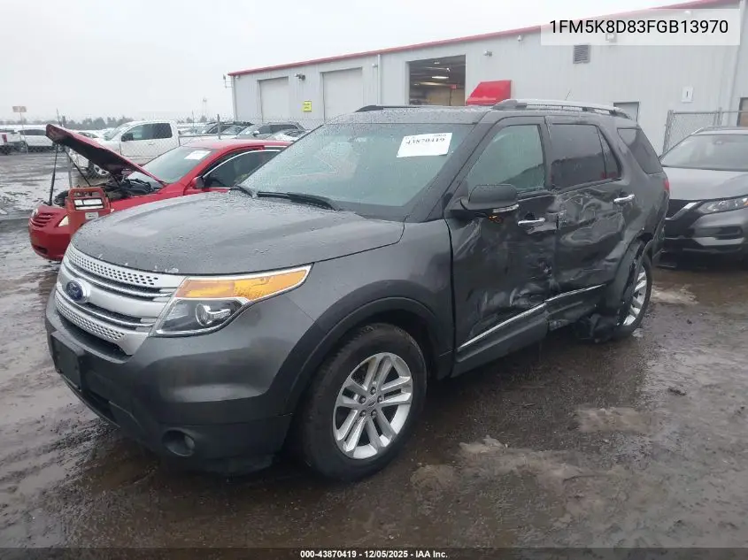 1FM5K8D83FGB13970 2015 Ford Explorer Xlt