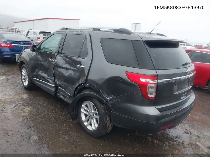 1FM5K8D83FGB13970 2015 Ford Explorer Xlt
