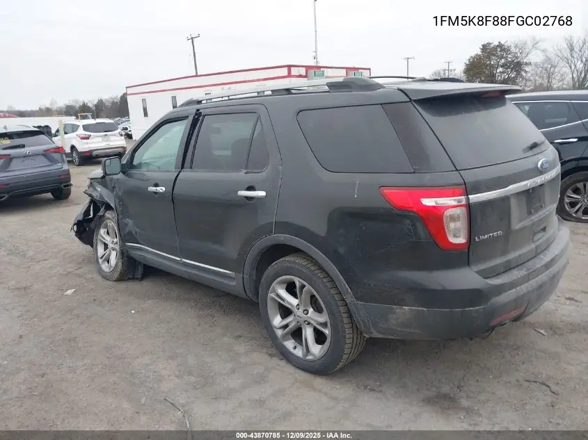 1FM5K8F88FGC02768 2015 Ford Explorer Limited