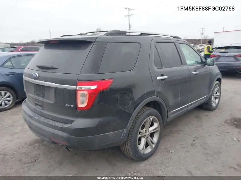 1FM5K8F88FGC02768 2015 Ford Explorer Limited