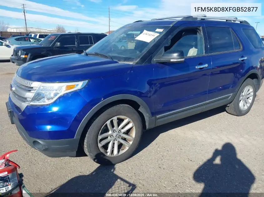 1FM5K8D8XFGB52877 2015 Ford Explorer Xlt