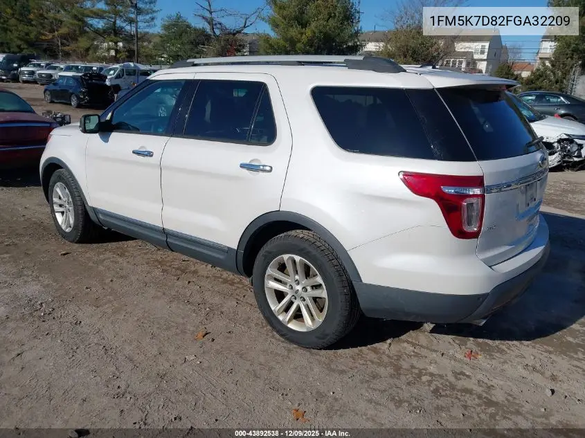 1FM5K7D82FGA32209 2015 Ford Explorer Xlt