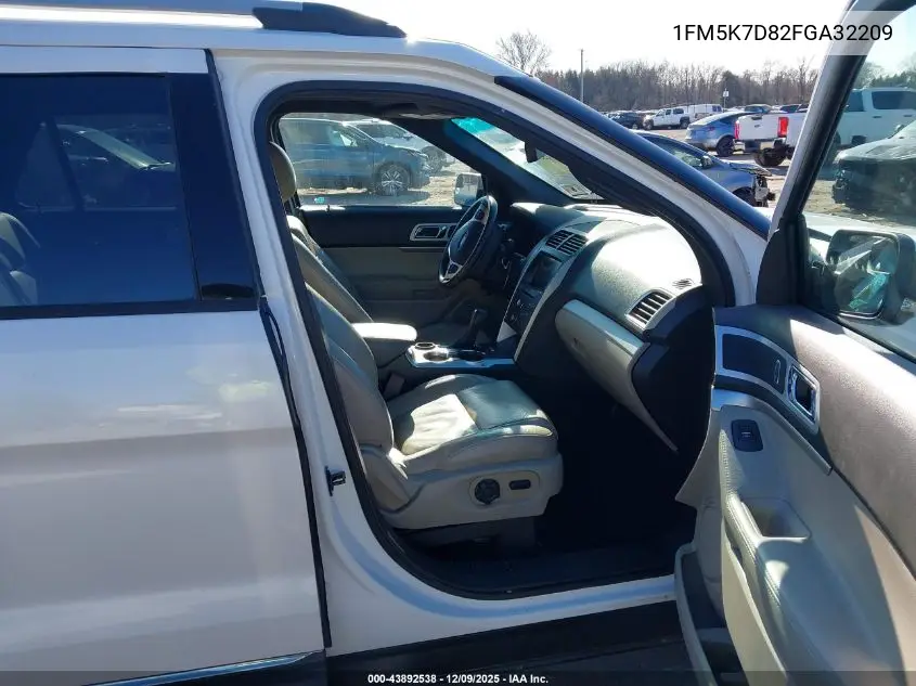 1FM5K7D82FGA32209 2015 Ford Explorer Xlt