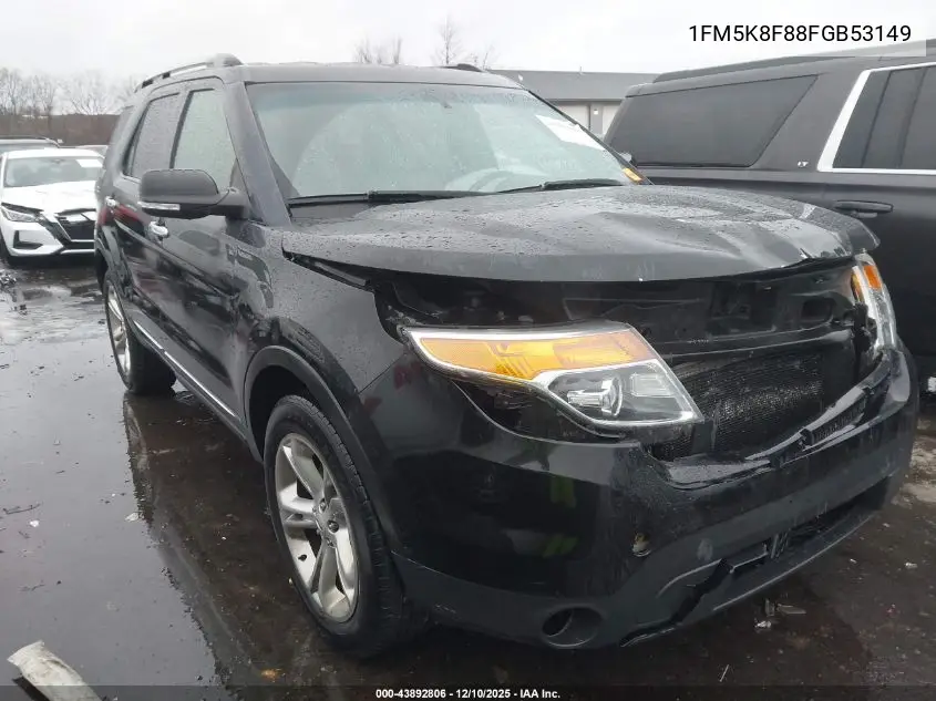 1FM5K8F88FGB53149 2015 Ford Explorer Limited