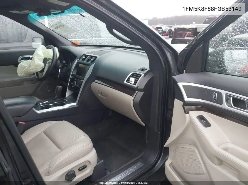 1FM5K8F88FGB53149 2015 Ford Explorer Limited