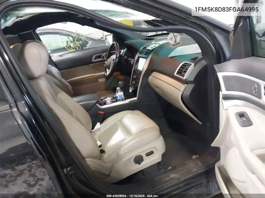 1FM5K8D83FGA64995 2015 Ford Explorer Xlt