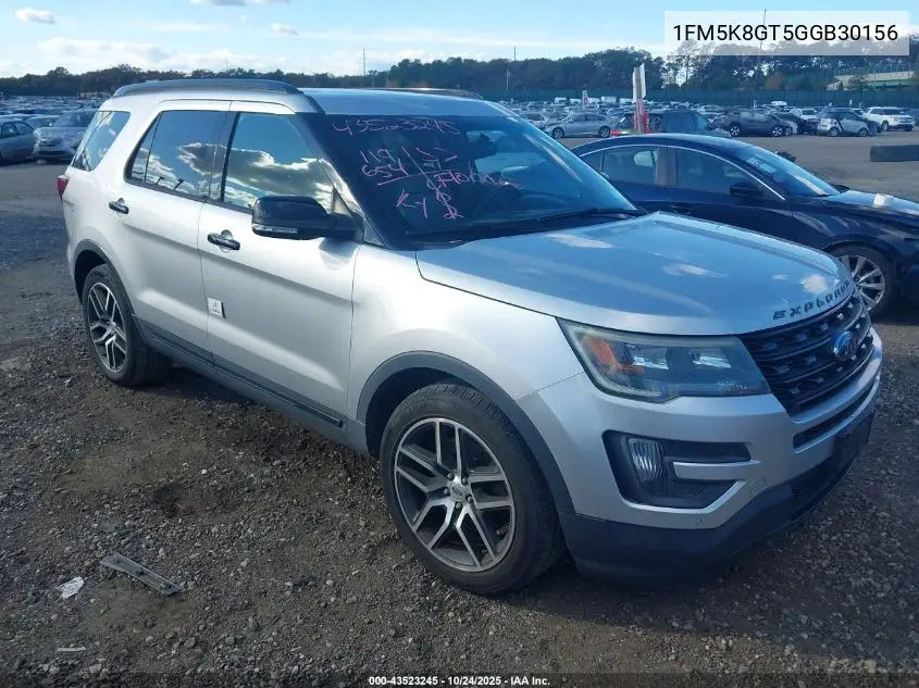 1FM5K8GT5GGB30156 2016 Ford Explorer Sport