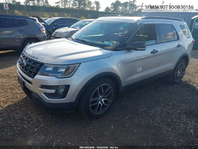 1FM5K8GT5GGB30156 2016 Ford Explorer Sport