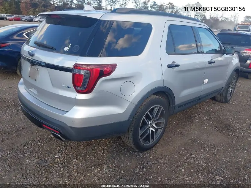 1FM5K8GT5GGB30156 2016 Ford Explorer Sport