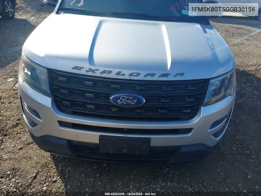 1FM5K8GT5GGB30156 2016 Ford Explorer Sport