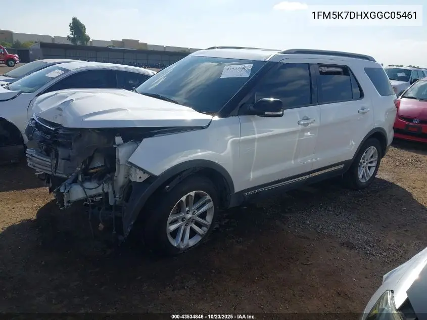 1FM5K7DHXGGC05461 2016 Ford Explorer Xlt