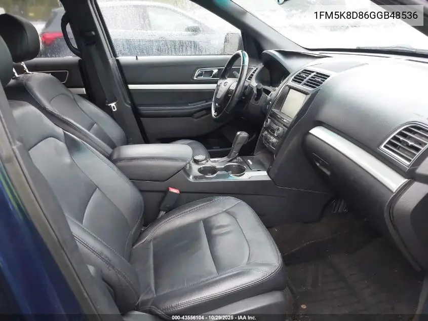 1FM5K8D86GGB48536 2016 Ford Explorer Xlt