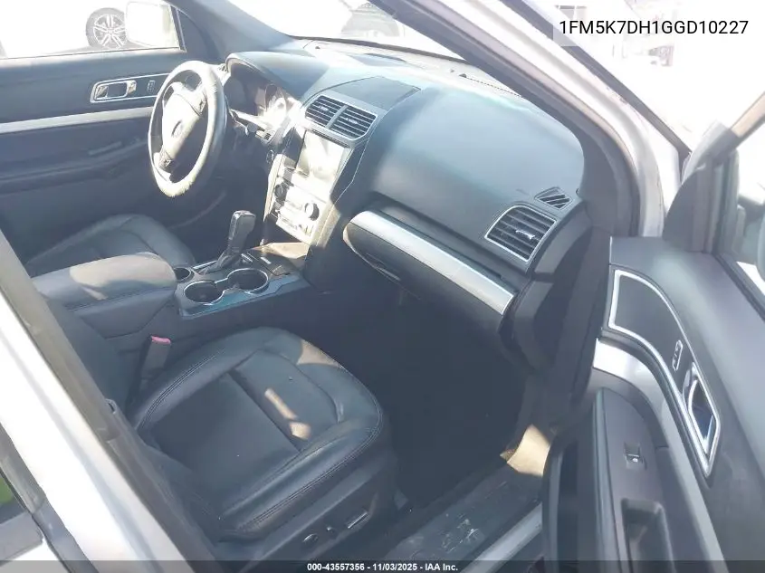 1FM5K7DH1GGD10227 2016 Ford Explorer Xlt