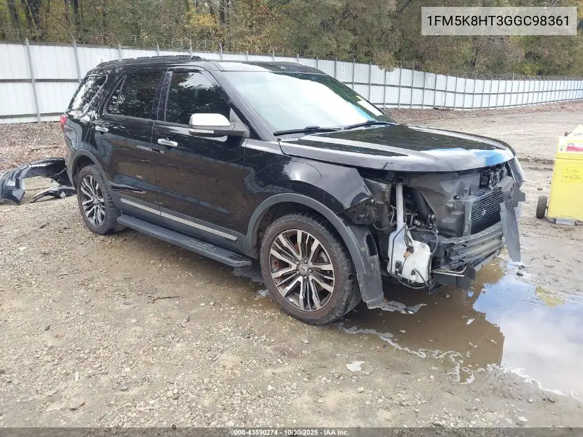 1FM5K8HT3GGC98361 2016 Ford Explorer Platinum