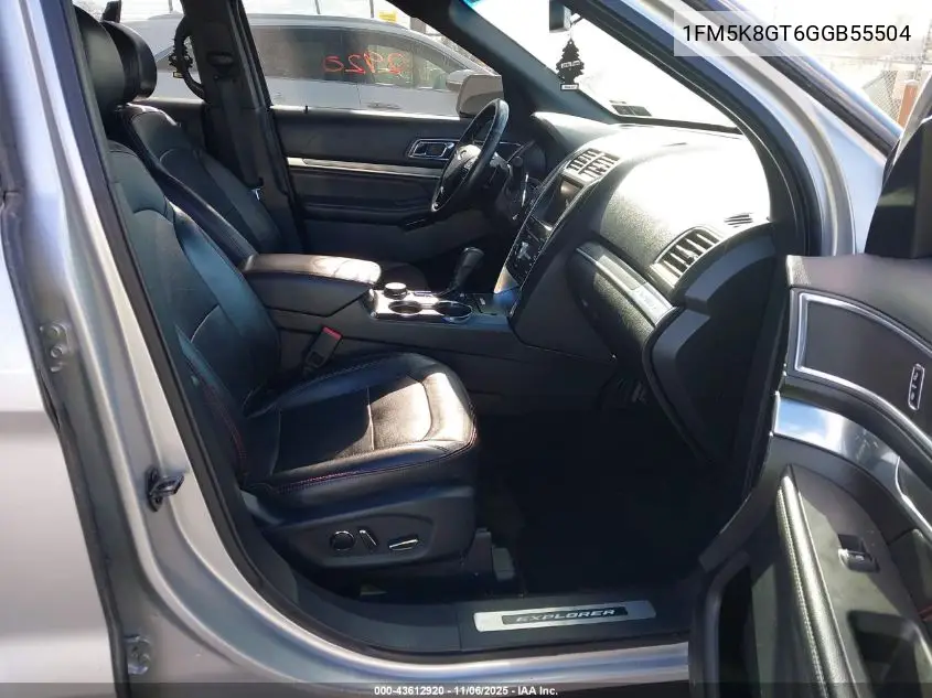1FM5K8GT6GGB55504 2016 Ford Explorer Sport