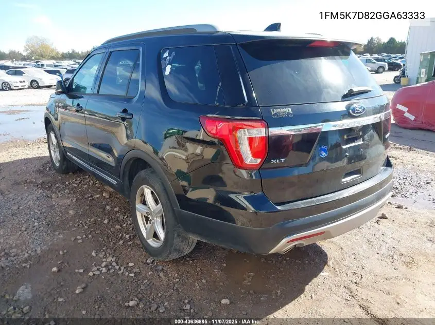 1FM5K7D82GGA63333 2016 Ford Explorer Xlt