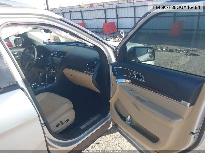 1FM5K7F88GGA46484 2016 Ford Explorer Limited