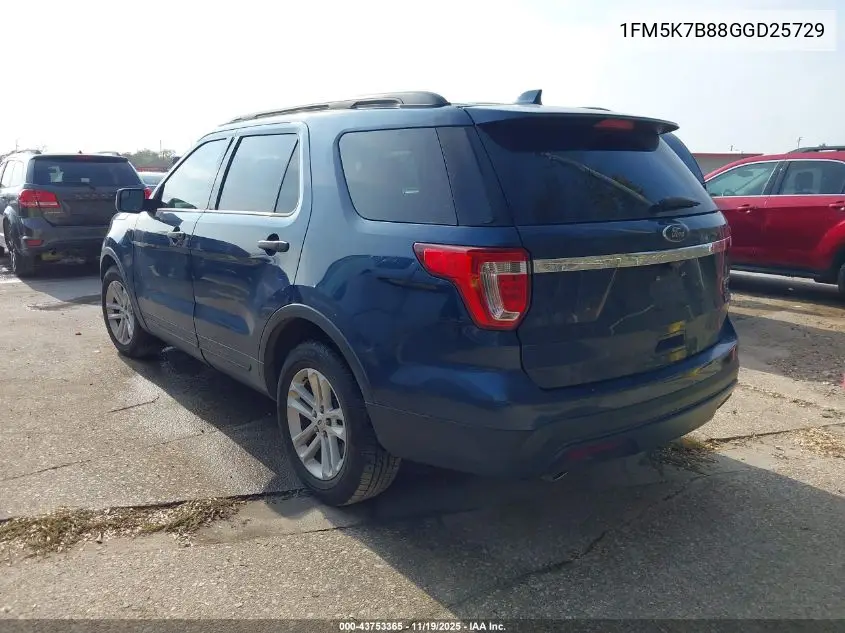 1FM5K7B88GGD25729 2016 Ford Explorer