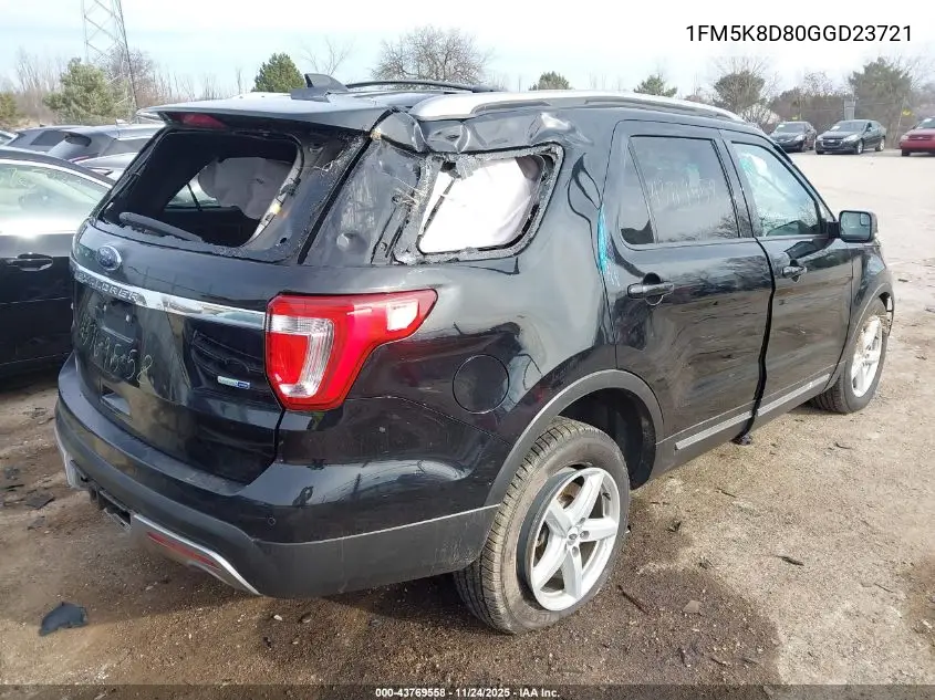 1FM5K8D80GGD23721 2016 Ford Explorer Xlt