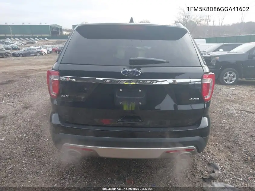 1FM5K8D86GGA41602 2016 Ford Explorer Xlt