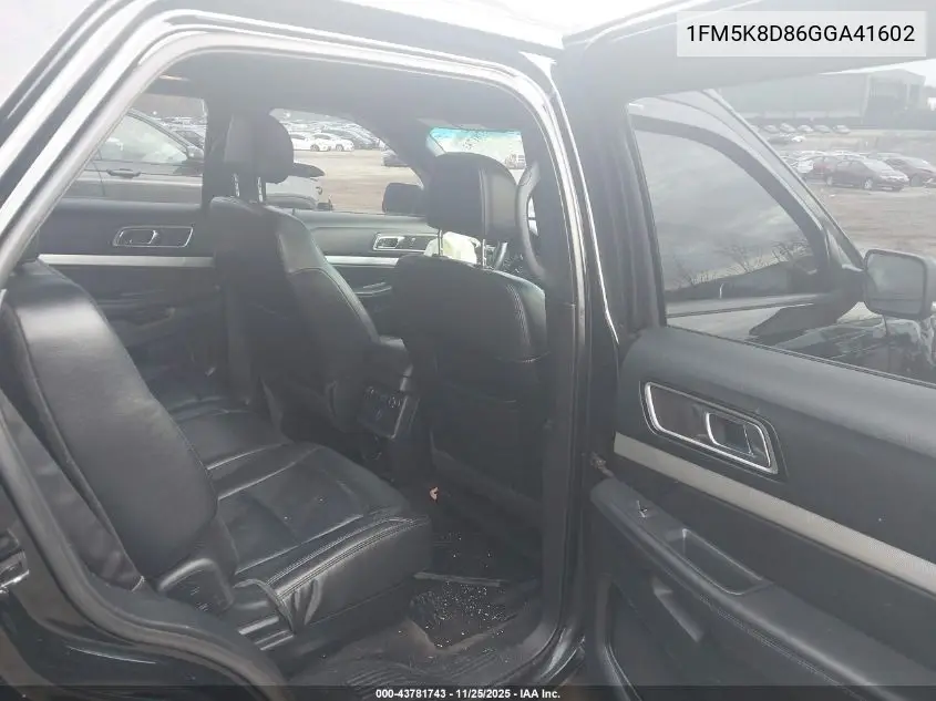 1FM5K8D86GGA41602 2016 Ford Explorer Xlt