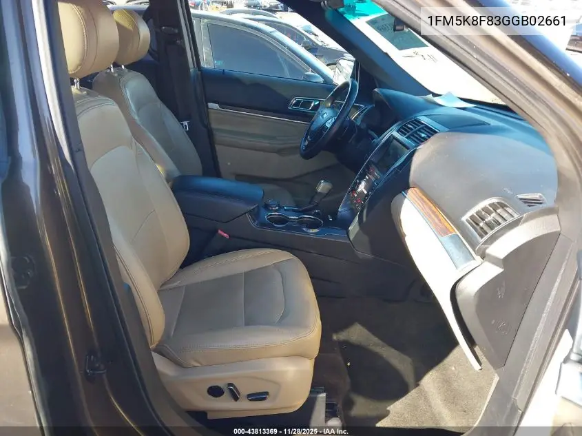 1FM5K8F83GGB02661 2016 Ford Explorer Limited