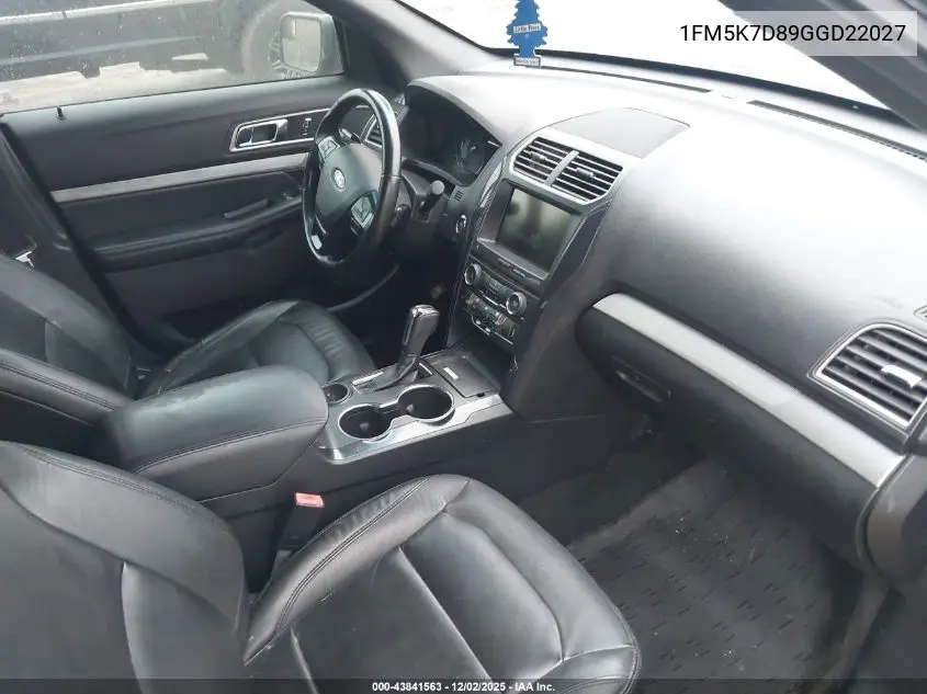 1FM5K7D89GGD22027 2016 Ford Explorer Xlt