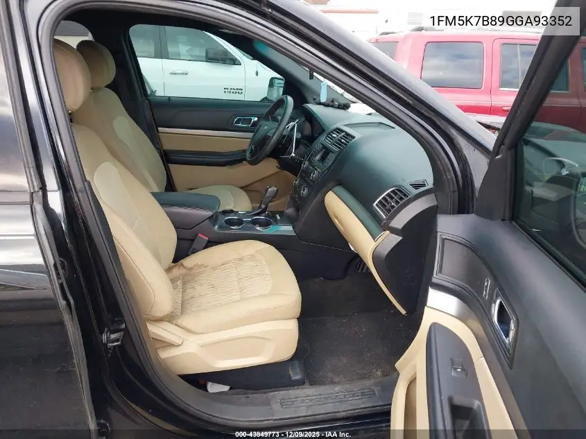 1FM5K7B89GGA93352 2016 Ford Explorer