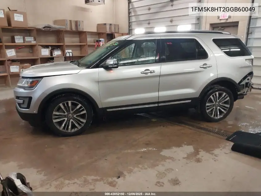 1FM5K8HT2GGB60049 2016 Ford Explorer Platinum