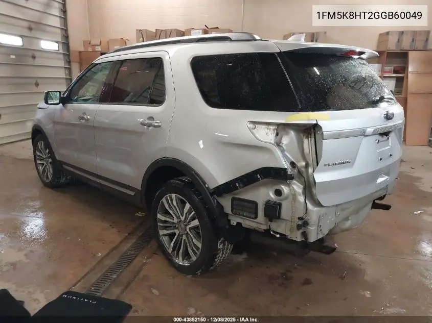 1FM5K8HT2GGB60049 2016 Ford Explorer Platinum
