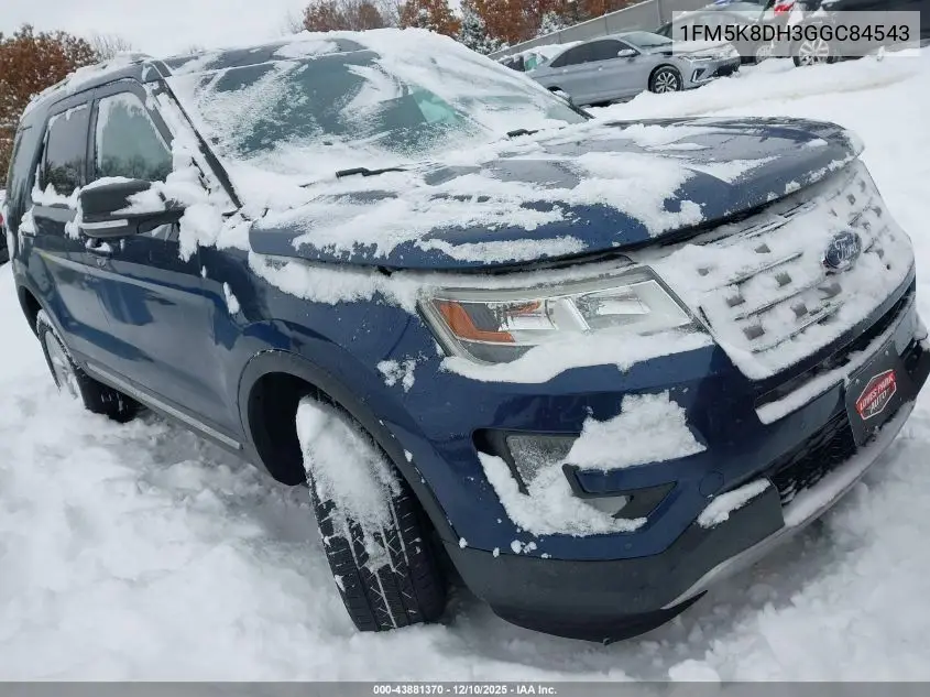 1FM5K8DH3GGC84543 2016 Ford Explorer Xlt