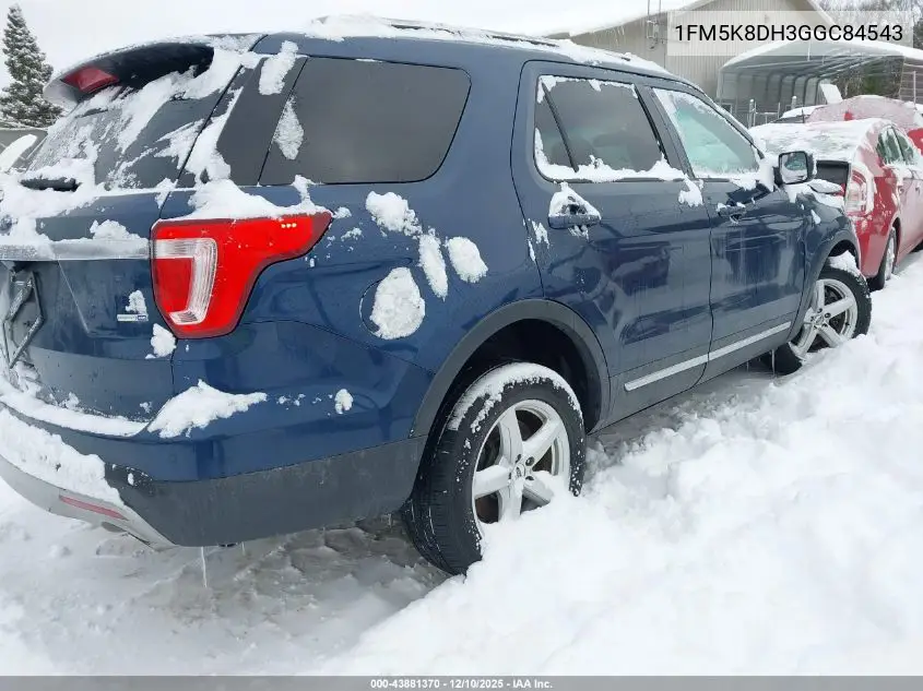 1FM5K8DH3GGC84543 2016 Ford Explorer Xlt