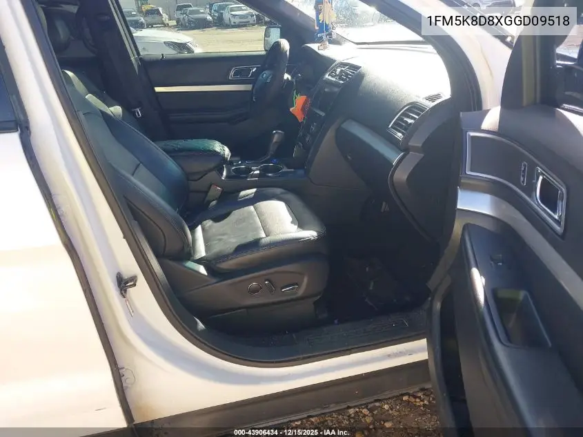 1FM5K8D8XGGD09518 2016 Ford Explorer Xlt