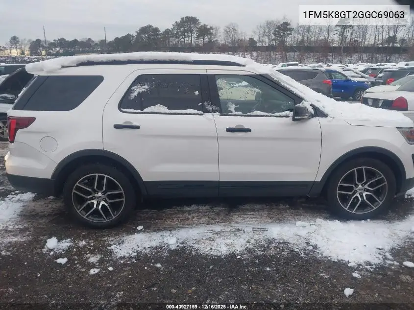 1FM5K8GT2GGC69063 2016 Ford Explorer Sport