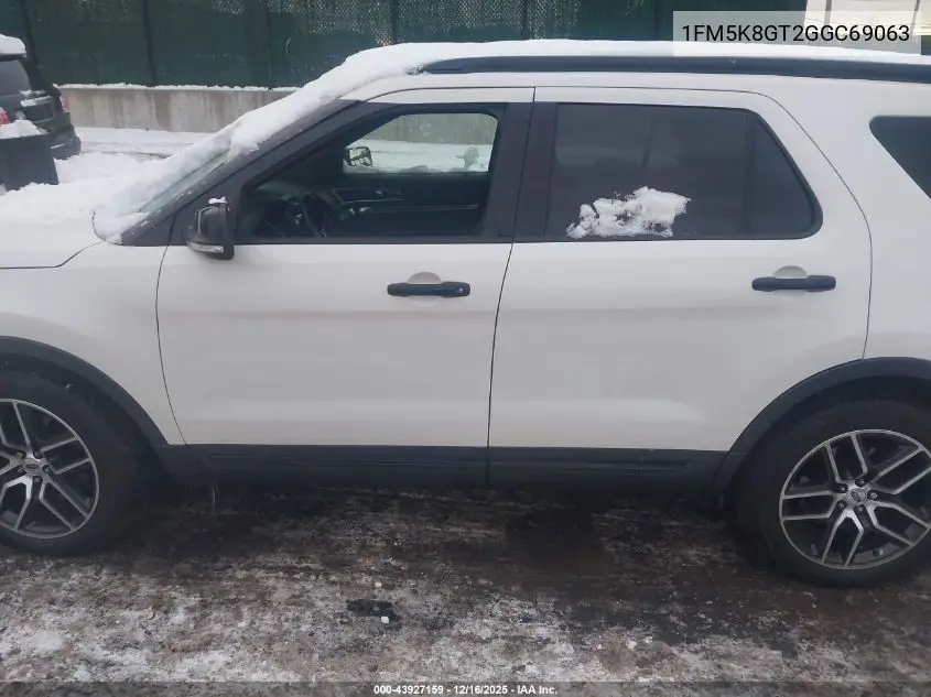 1FM5K8GT2GGC69063 2016 Ford Explorer Sport